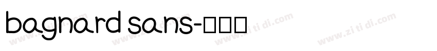 bagnard sans字体转换